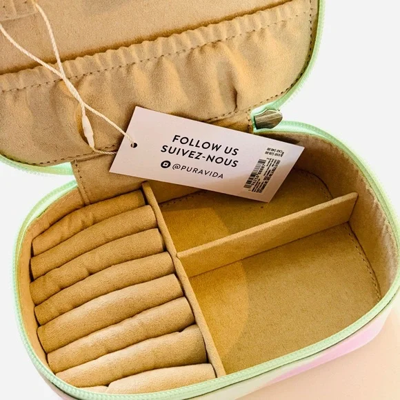 Pura Vida Watercokor Jewelry Case Set with gift bracelet and stickers - Picture 9 of 12